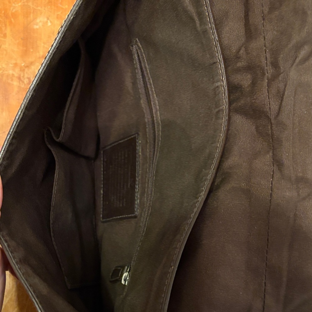 Brown Patterned Shoulder Bag - image 7